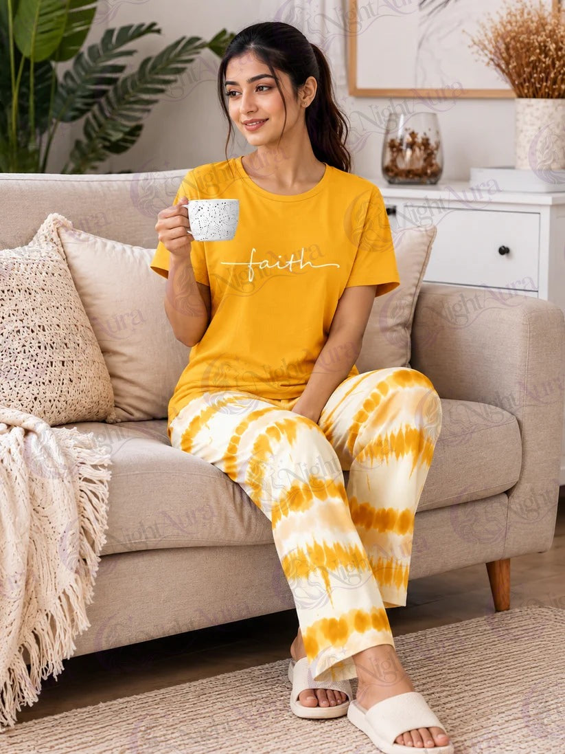 FAITH Printed Night Suite